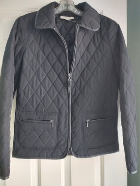 Talbots Black Quilted Lightweight Jacket